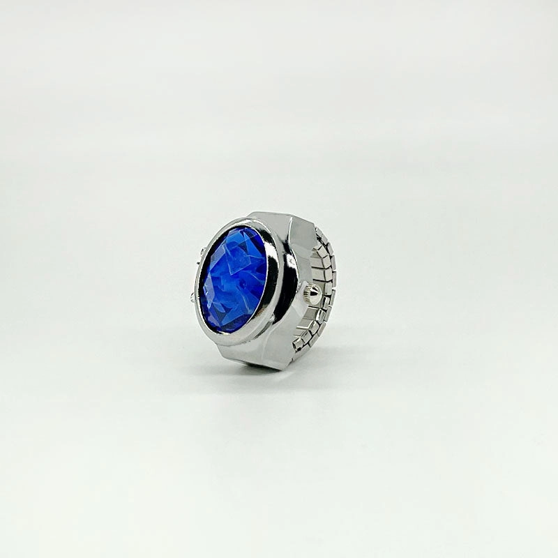 Wholesale Stainless Steel Gem Flower Ring Watch