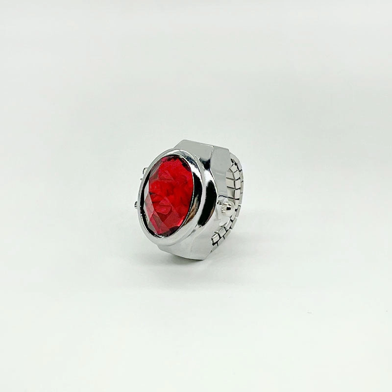 Wholesale Stainless Steel Gem Flower Ring Watch
