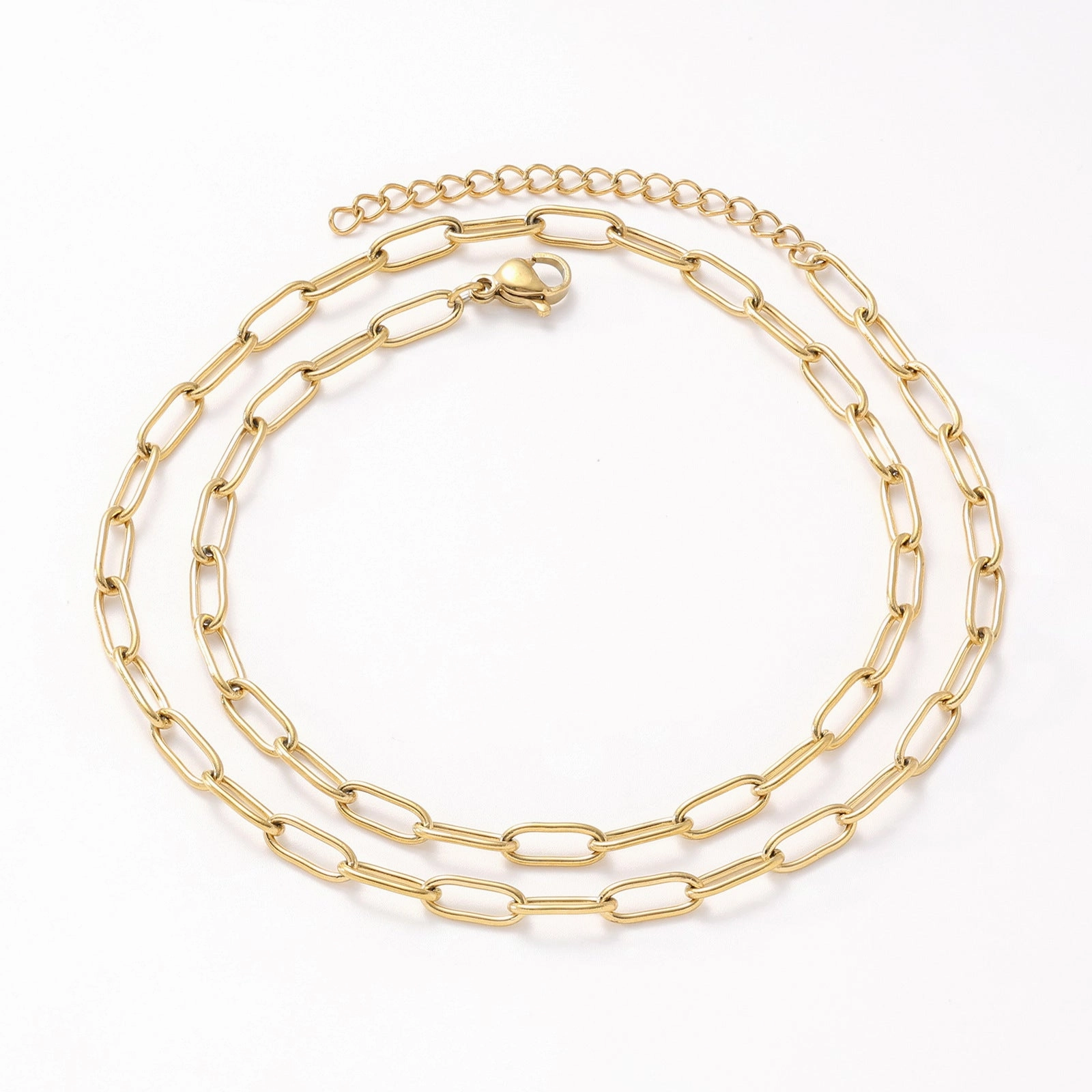 Wholesale Stainless steel gold-plated titanium steel chain