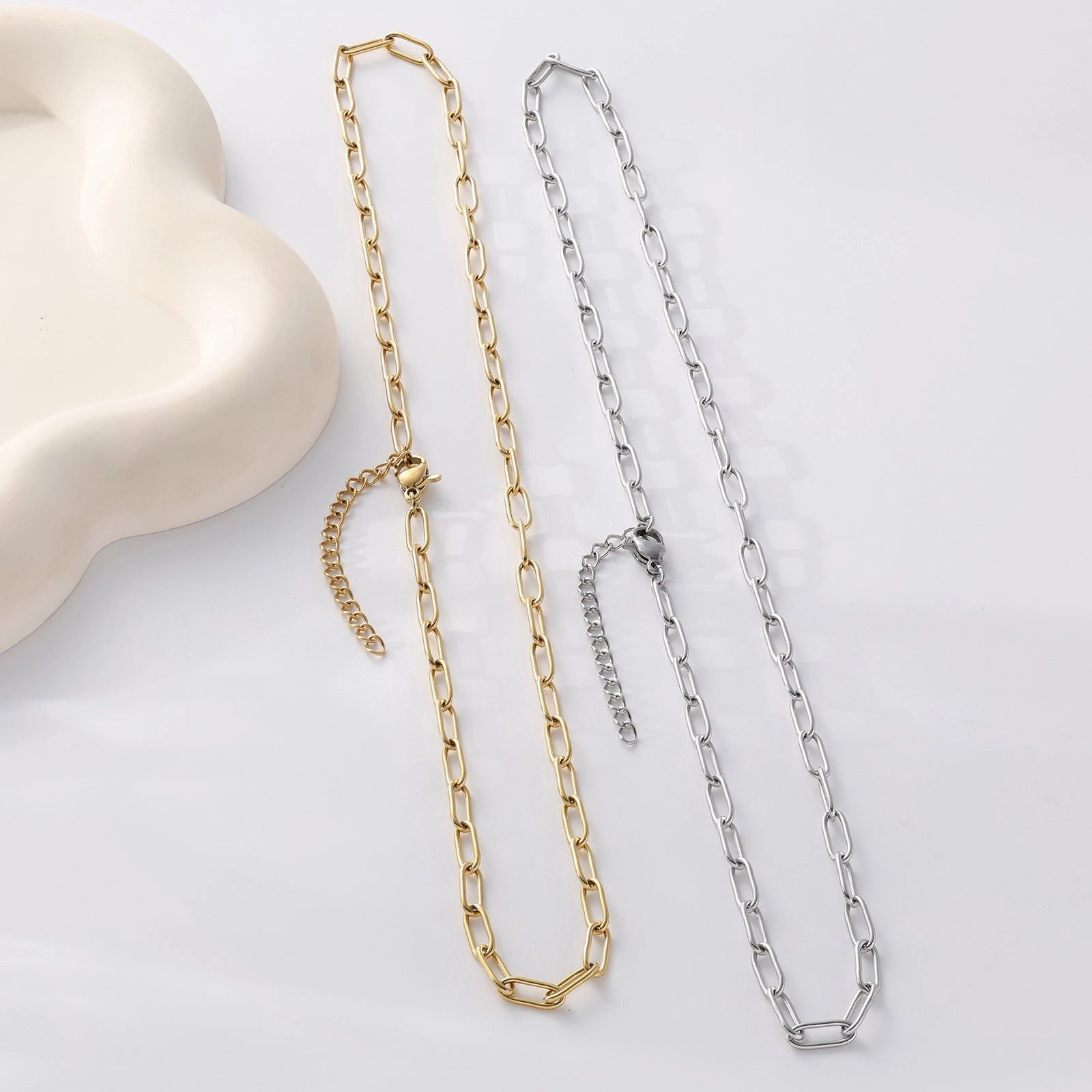 Wholesale Stainless steel gold-plated titanium steel chain