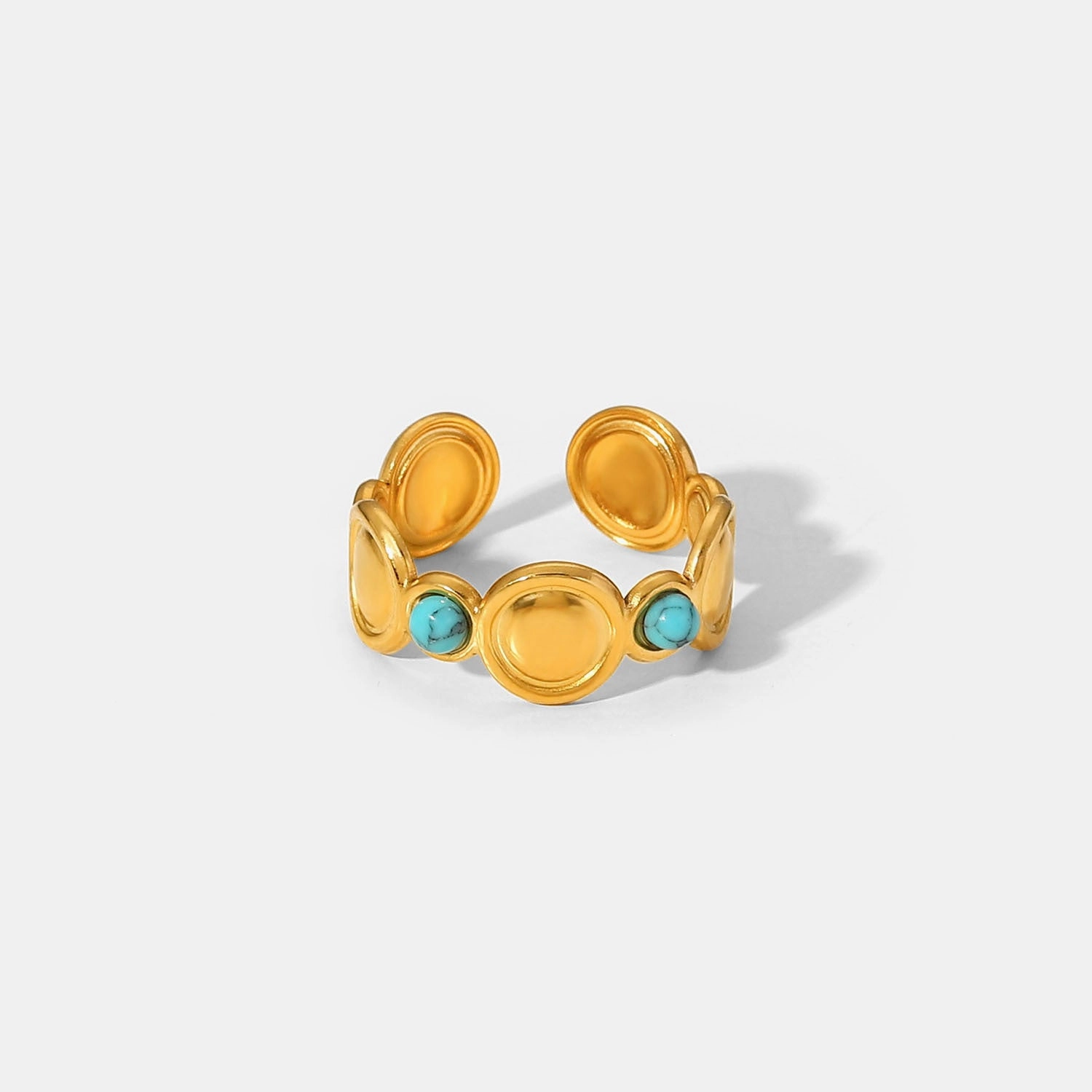 Wholesale Stainless Steel Gold-plated Vintage Rings
