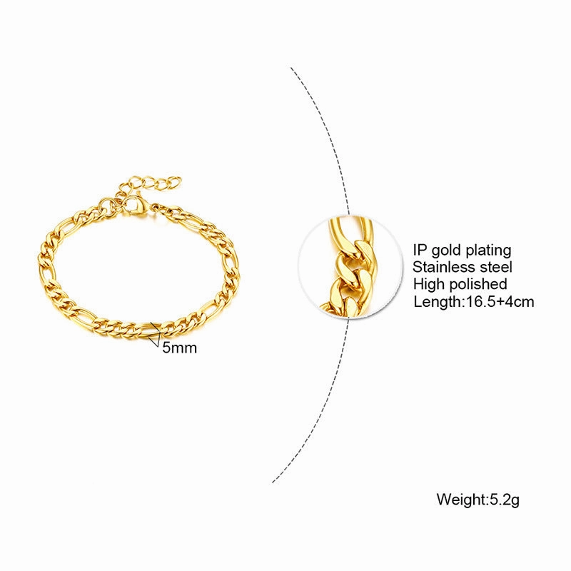 Wholesale Stainless Steel Green Zirconia Corrugated Chain Flat Snake Chain Bracelet