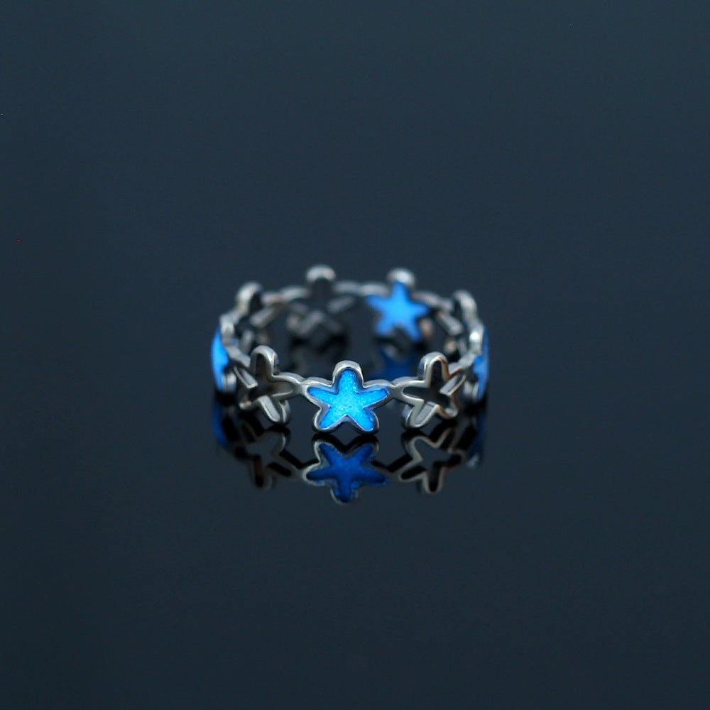Wholesale Stainless Steel Heart Butterfly Luminous Rings