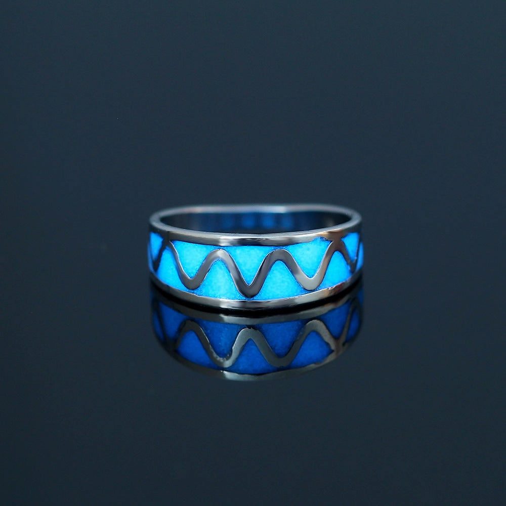 Wholesale Stainless Steel Heart Butterfly Luminous Rings
