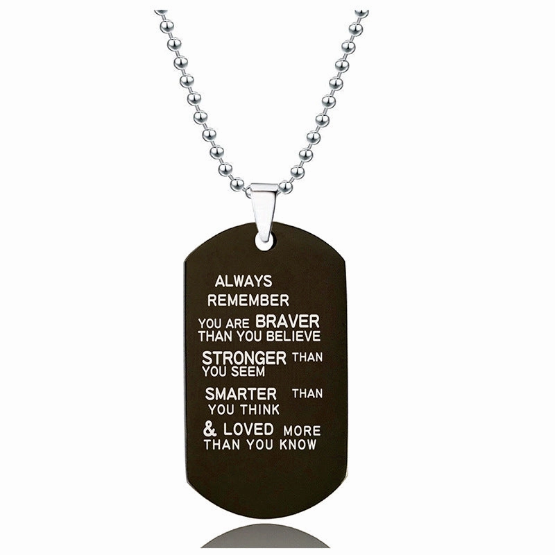 Wholesale Stainless Steel Holiday Gift Titanium Steel Necklace
