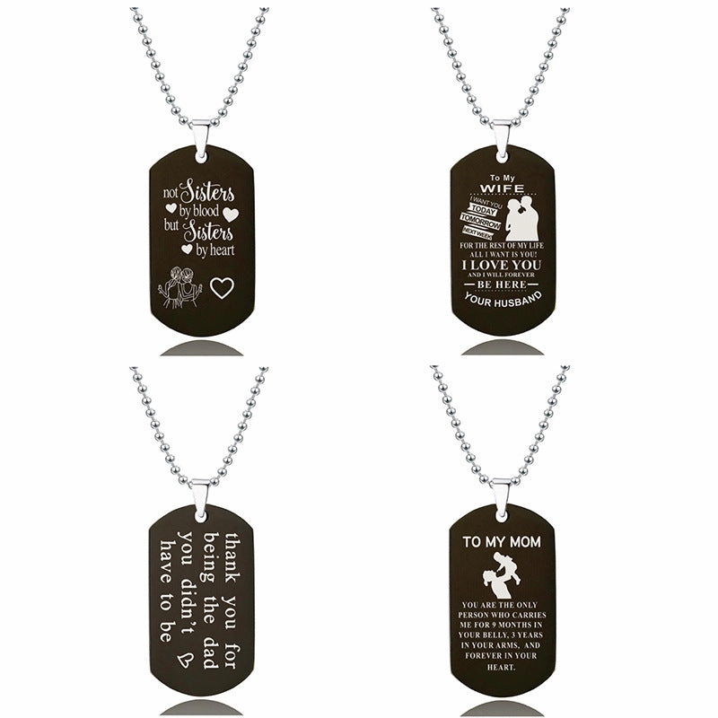 Wholesale Stainless Steel Holiday Gift Titanium Steel Necklace