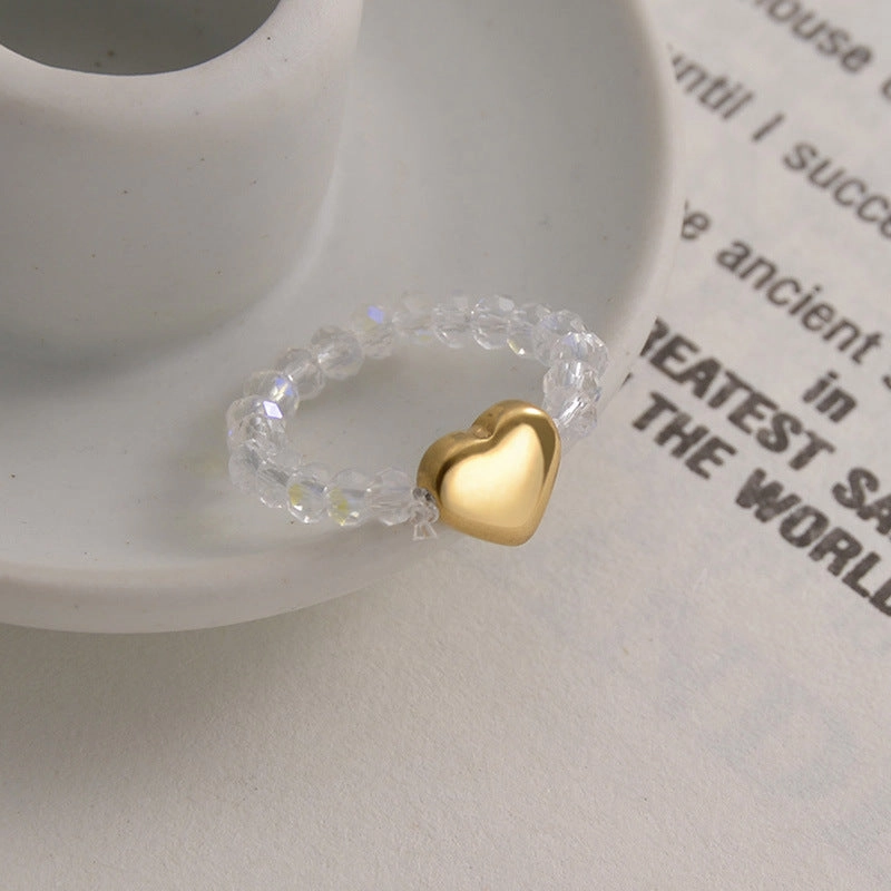 Wholesale Stainless Steel Love Heart Ring