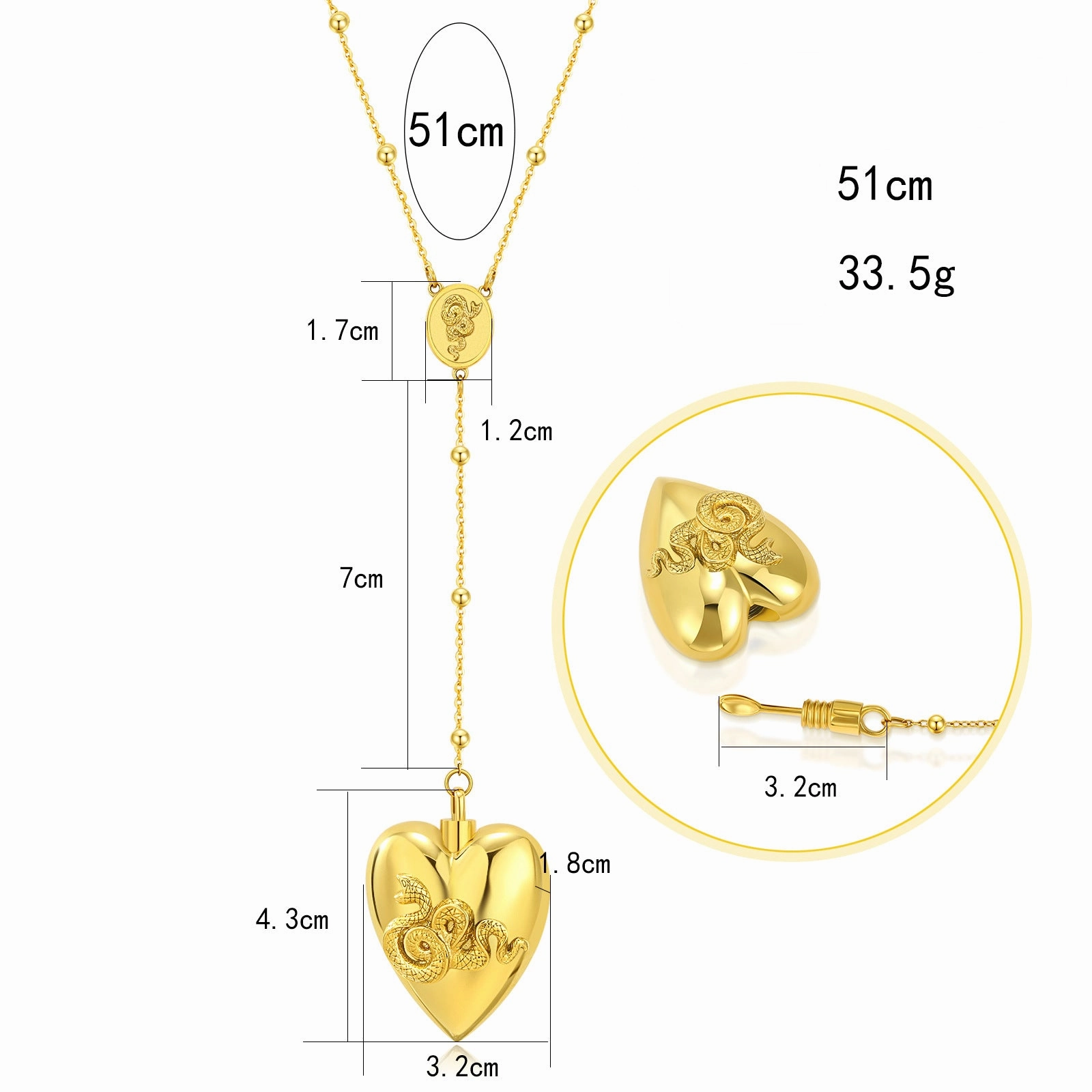 Wholesale Stainless Steel Love Urn Necklace Can Be Opened