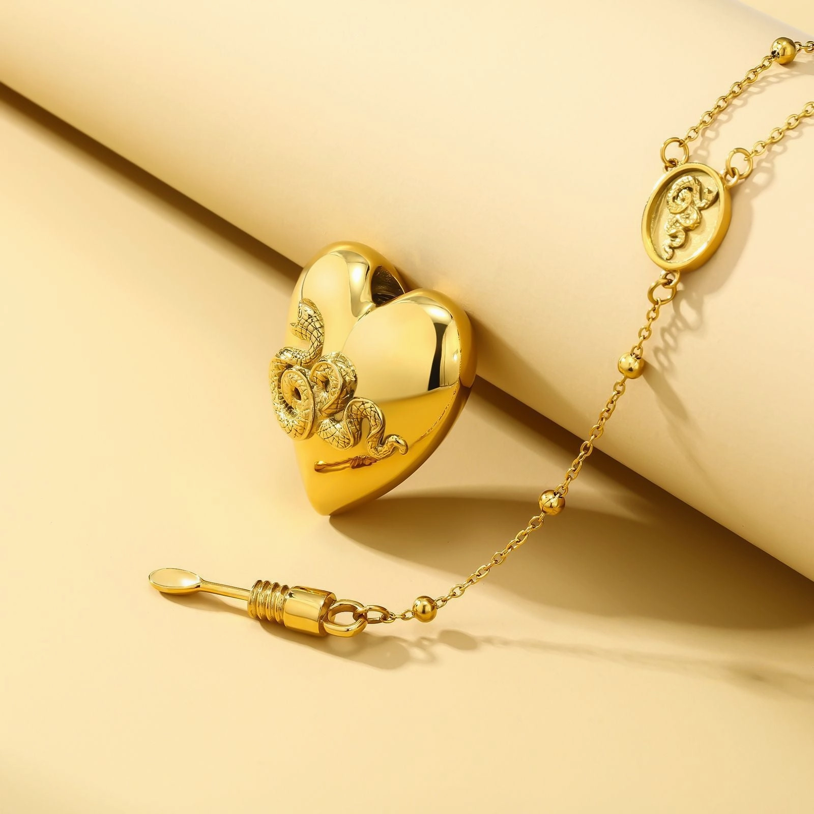 Wholesale Stainless Steel Love Urn Necklace Can Be Opened