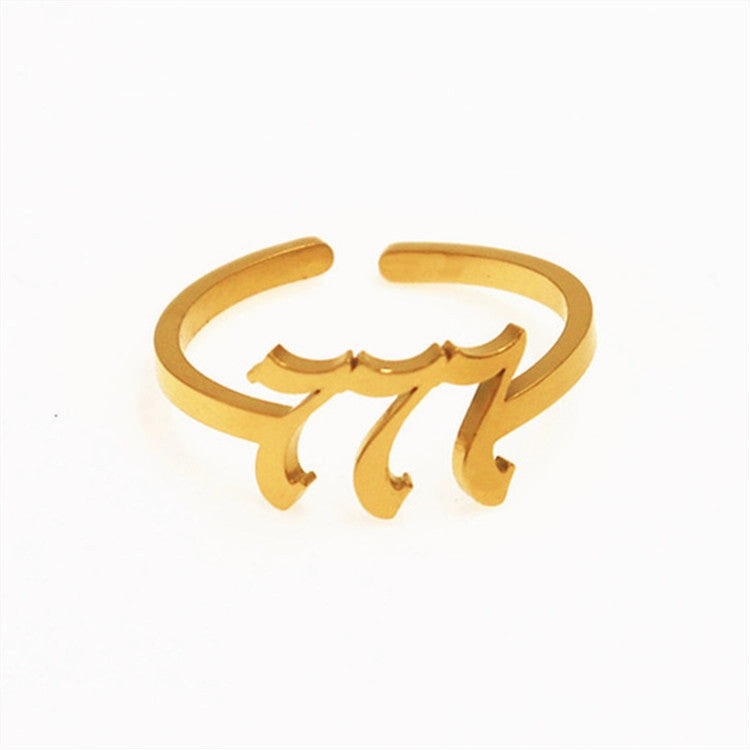 Wholesale Stainless Steel Lucky Number Rings