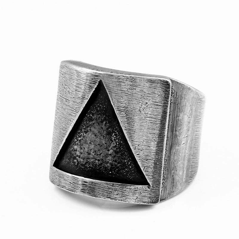 Wholesale Stainless Steel Mens Triangle Rings