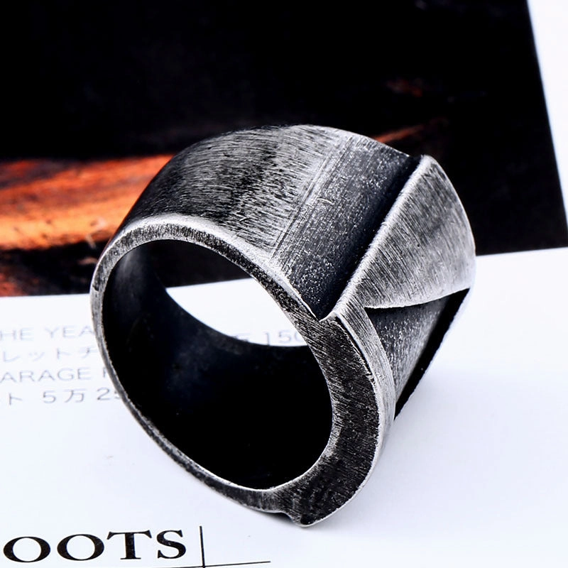 Wholesale Stainless Steel Mens Triangle Rings