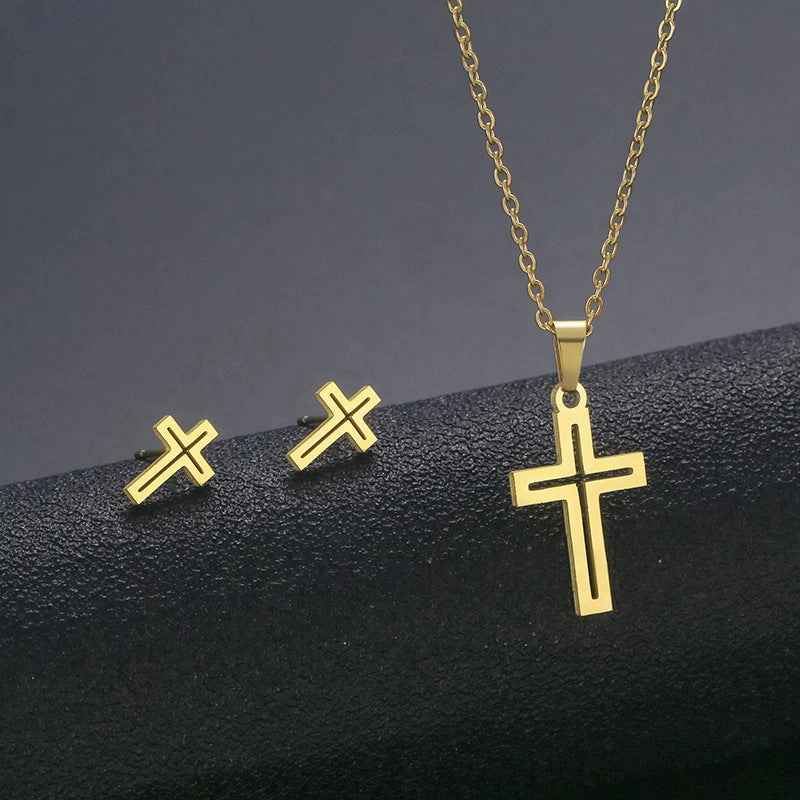 Wholesale Stainless Steel Necklace and Earrings Set