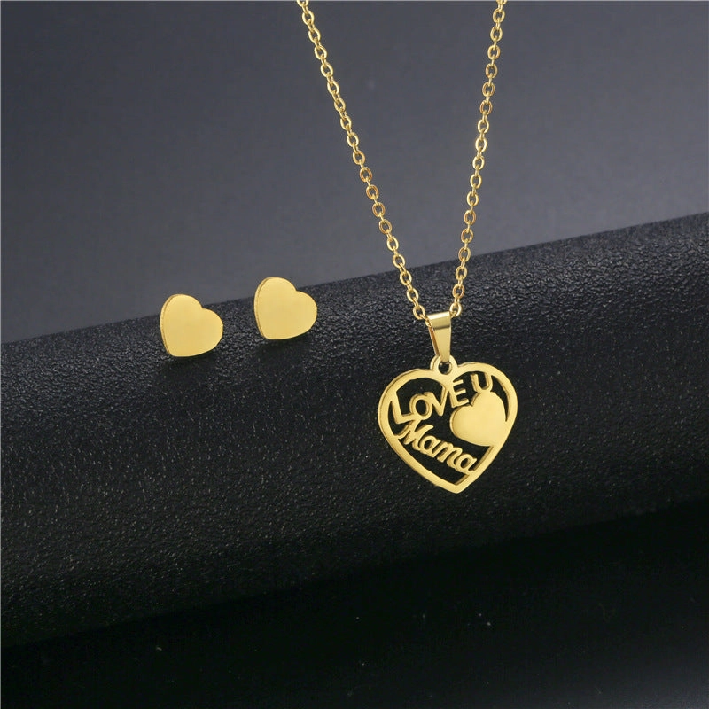 Wholesale Stainless Steel Necklace and Earrings Set