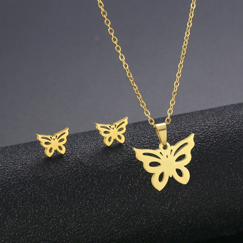 Wholesale Stainless Steel Necklace and Earrings Set