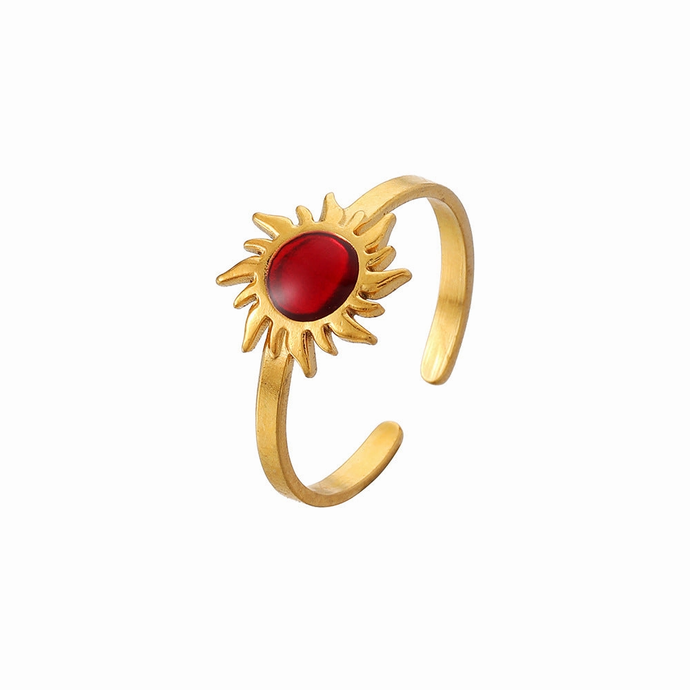 Wholesale Stainless Steel Open Red Sun Drip Oil Ring