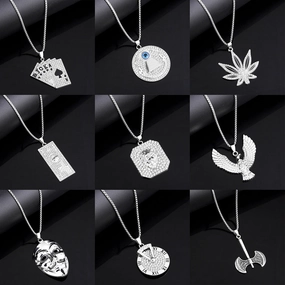 Wholesale Stainless Steel Pendant Long Necklaces