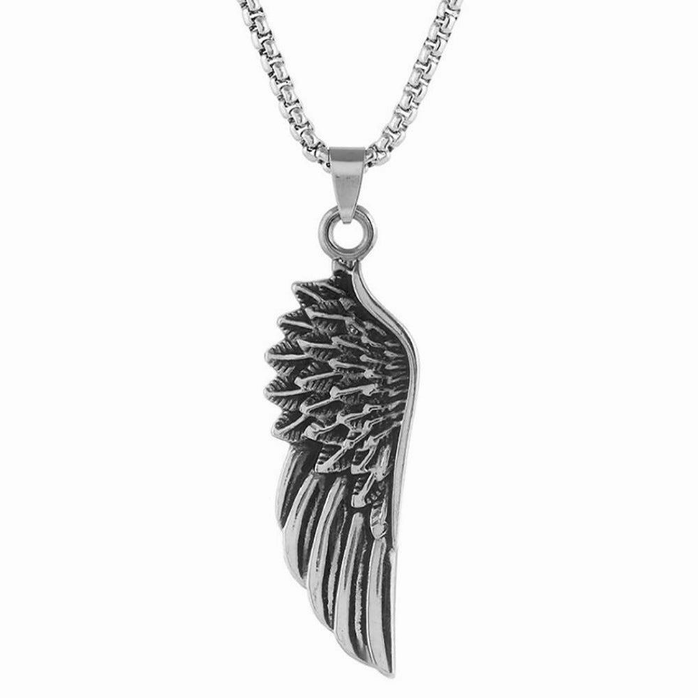 Wholesale Stainless Steel Pirate Double Ax Amulet Pendant Necklace