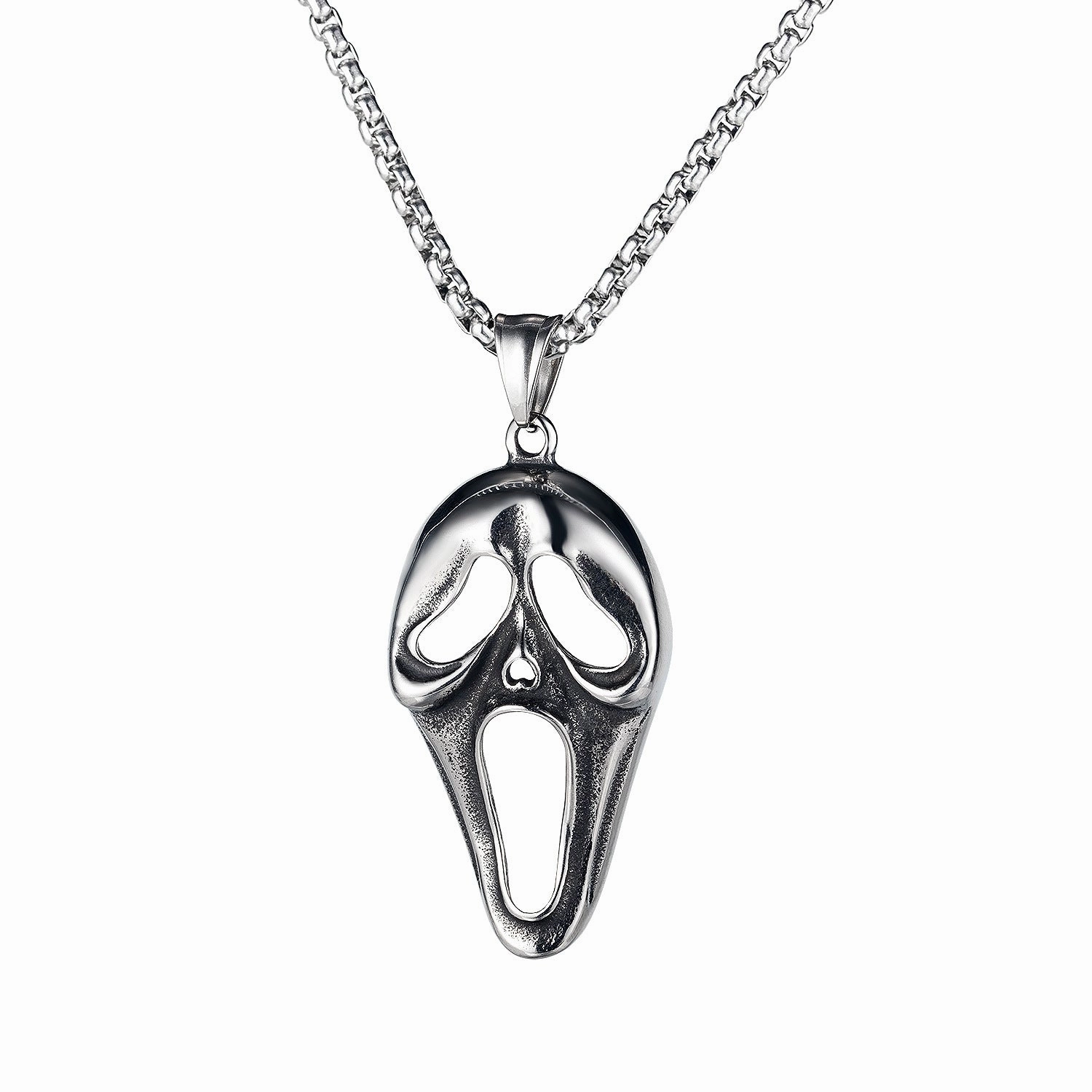 Wholesale Stainless Steel Pirate Double Ax Amulet Pendant Necklace