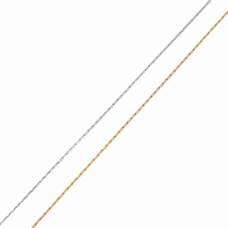 Wholesale Stainless Steel Side Chain Hammer Round Non Fading Titanium Steel Necklaces