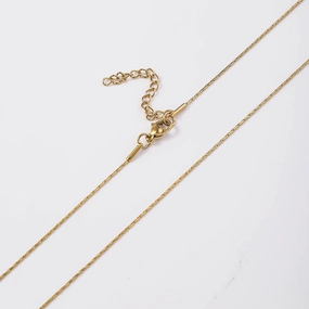 Wholesale Stainless Steel Side Chain Hammer Round Non Fading Titanium Steel Necklaces