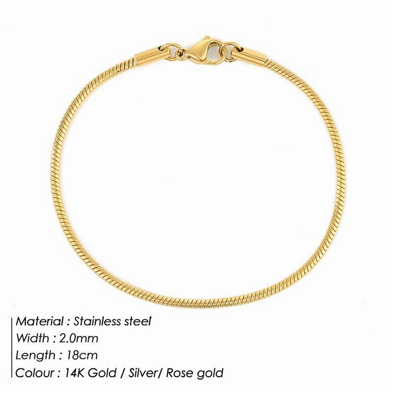 Wholesale Stainless Steel Titanium Steel Simple Bracelet