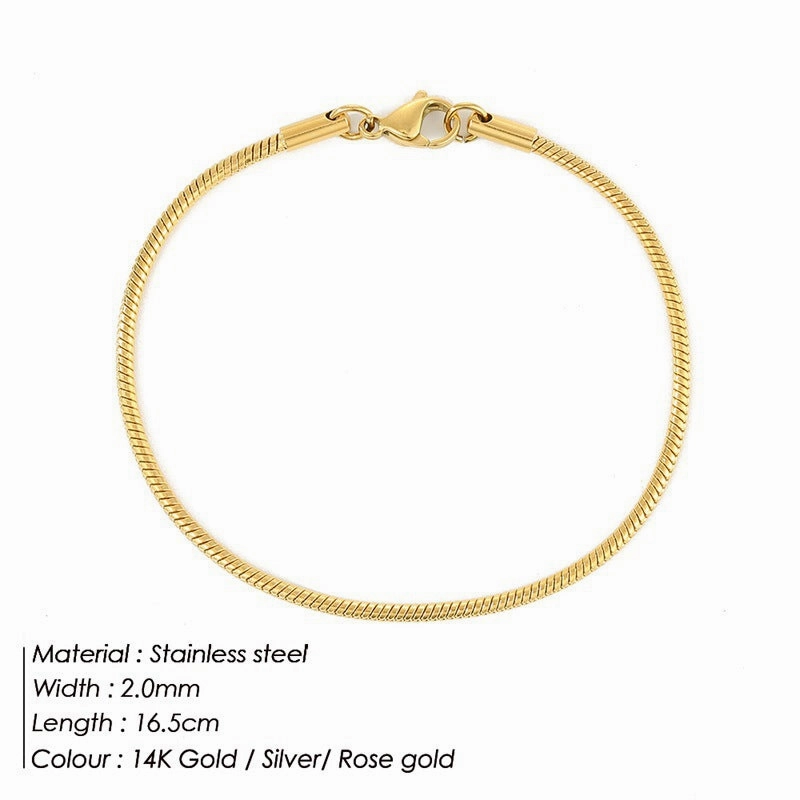 Wholesale Stainless Steel Titanium Steel Simple Bracelet