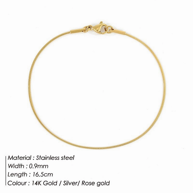 Wholesale Stainless Steel Titanium Steel Simple Bracelet