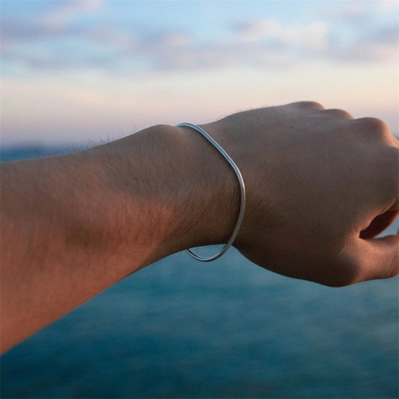 Wholesale Stainless Steel Titanium Steel Simple Bracelet