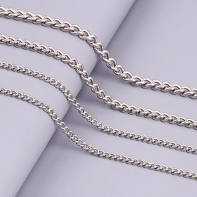 Wholesale Stainless Steel Titanium Steel Simple Twisted Chain DIY Titanium Steel Necklaces