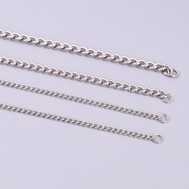 Wholesale Stainless Steel Titanium Steel Simple Twisted Chain DIY Titanium Steel Necklaces