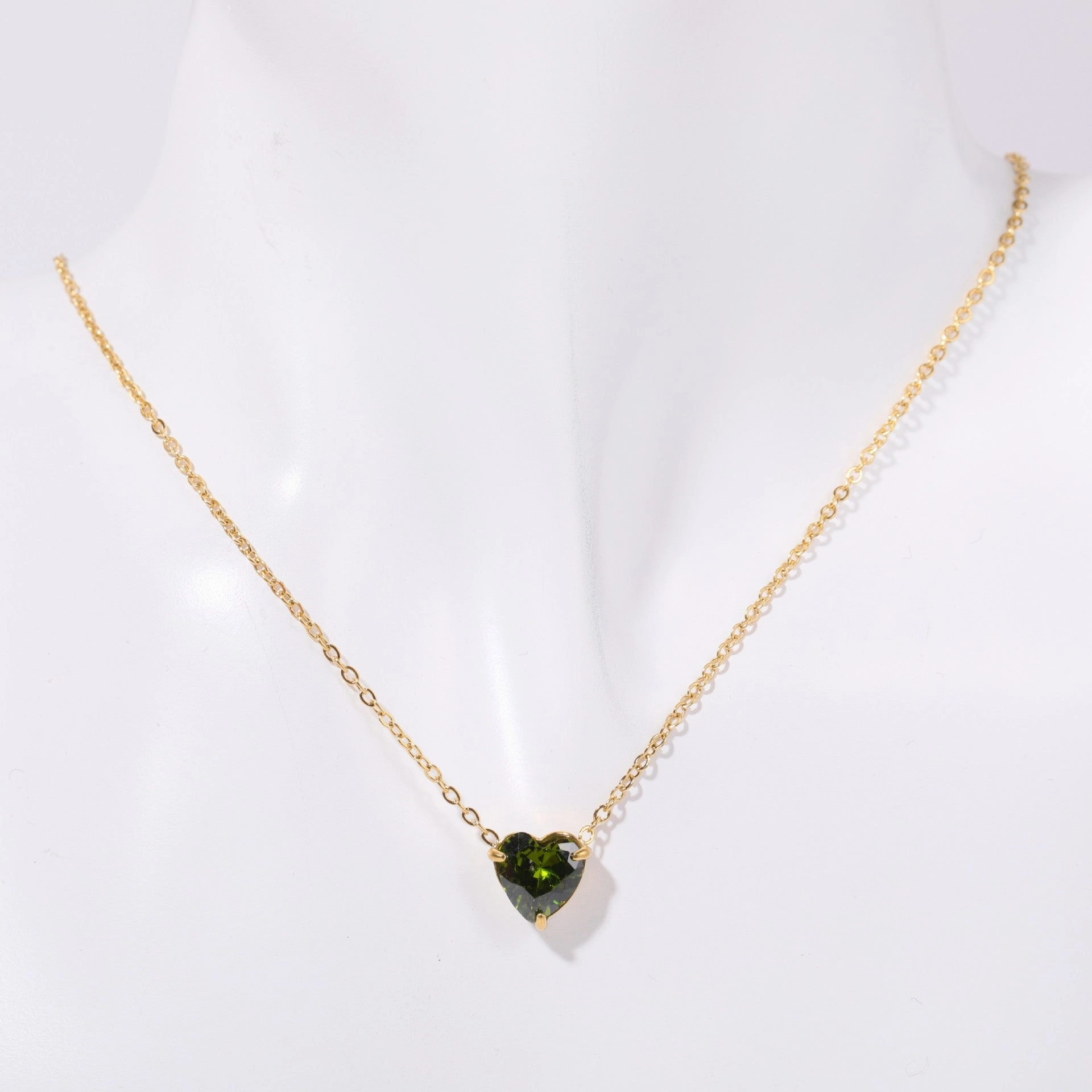 Wholesale Stainless Steel Twelve Birthday Stone Necklaces