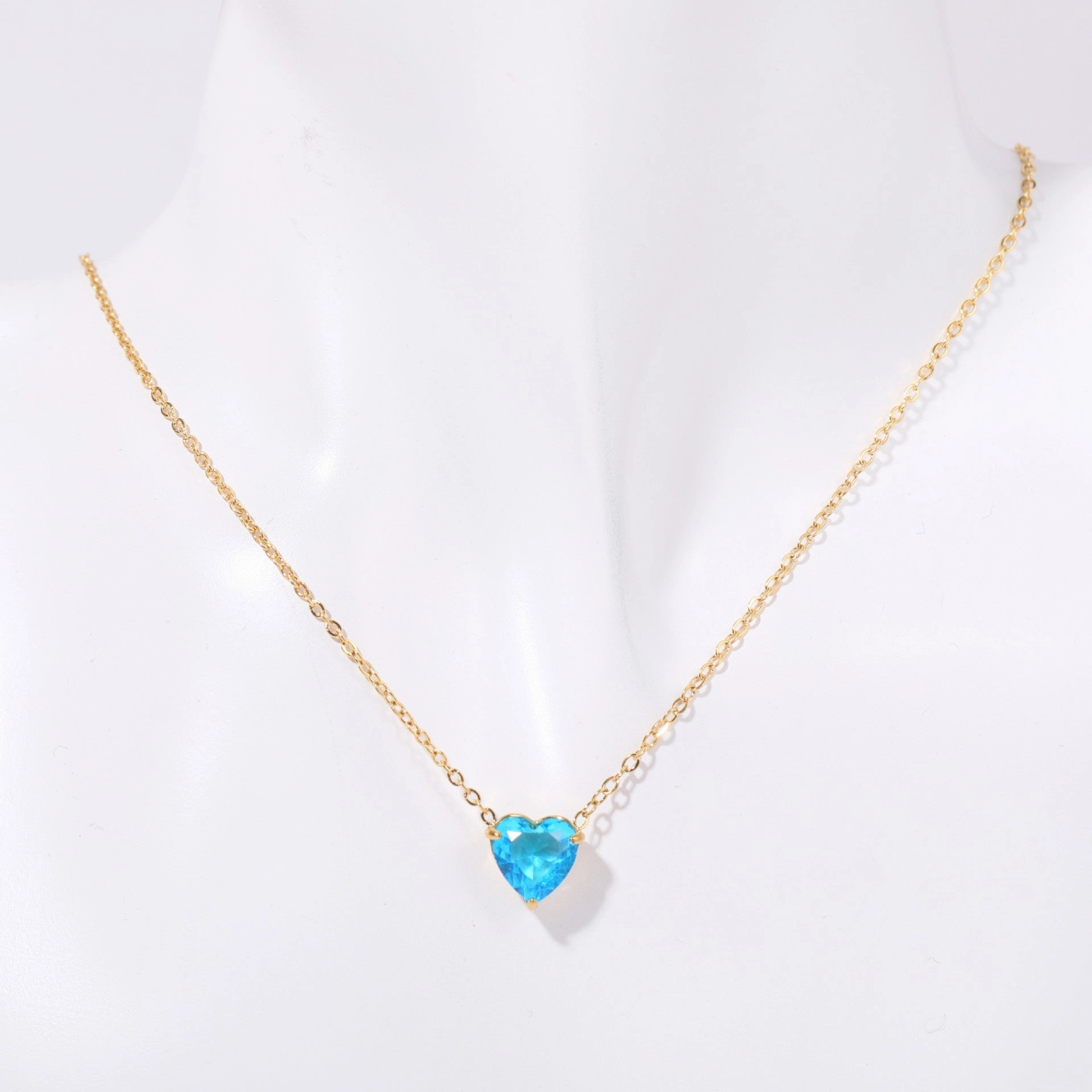 Wholesale Stainless Steel Twelve Birthday Stone Necklaces
