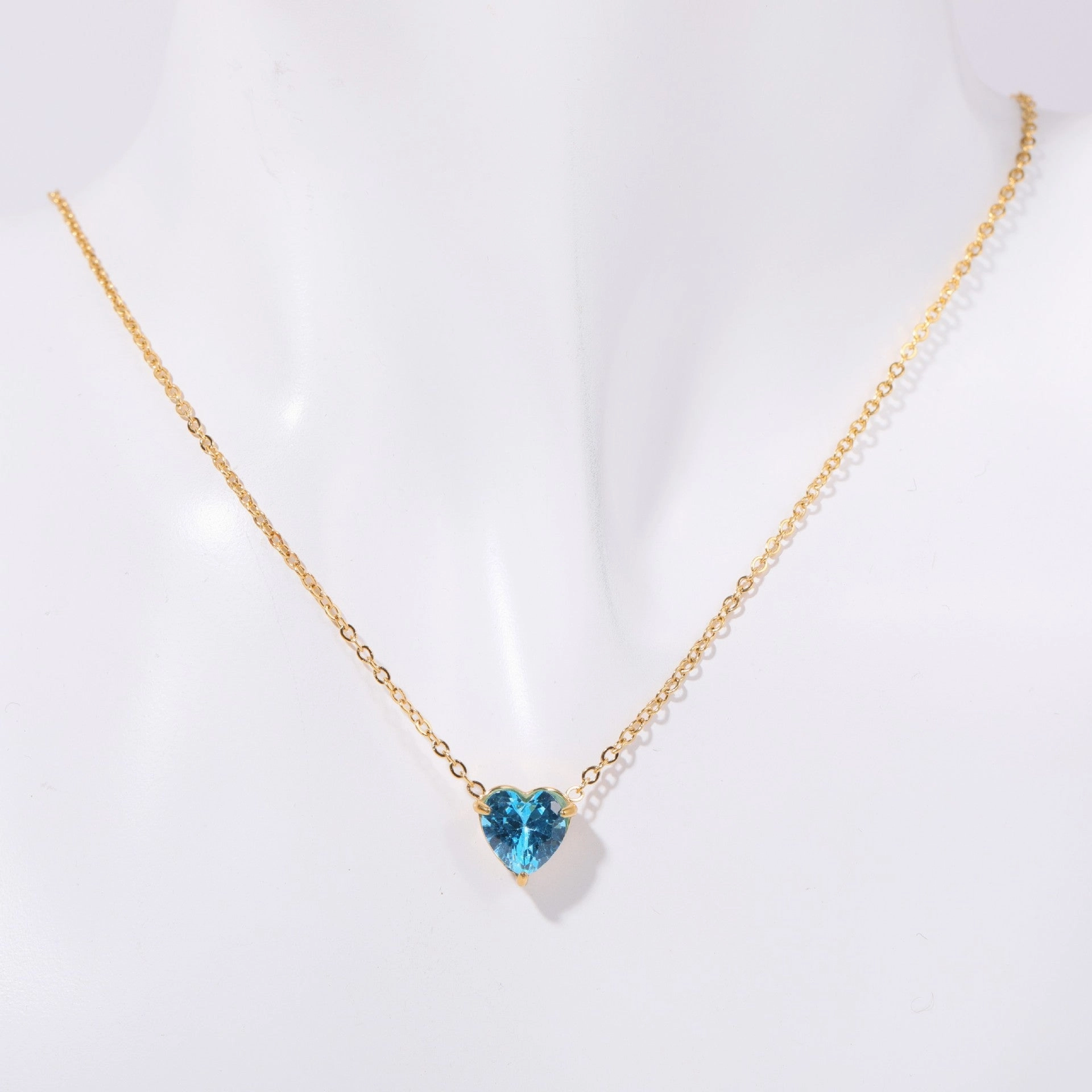 Wholesale Stainless Steel Twelve Birthday Stone Necklaces