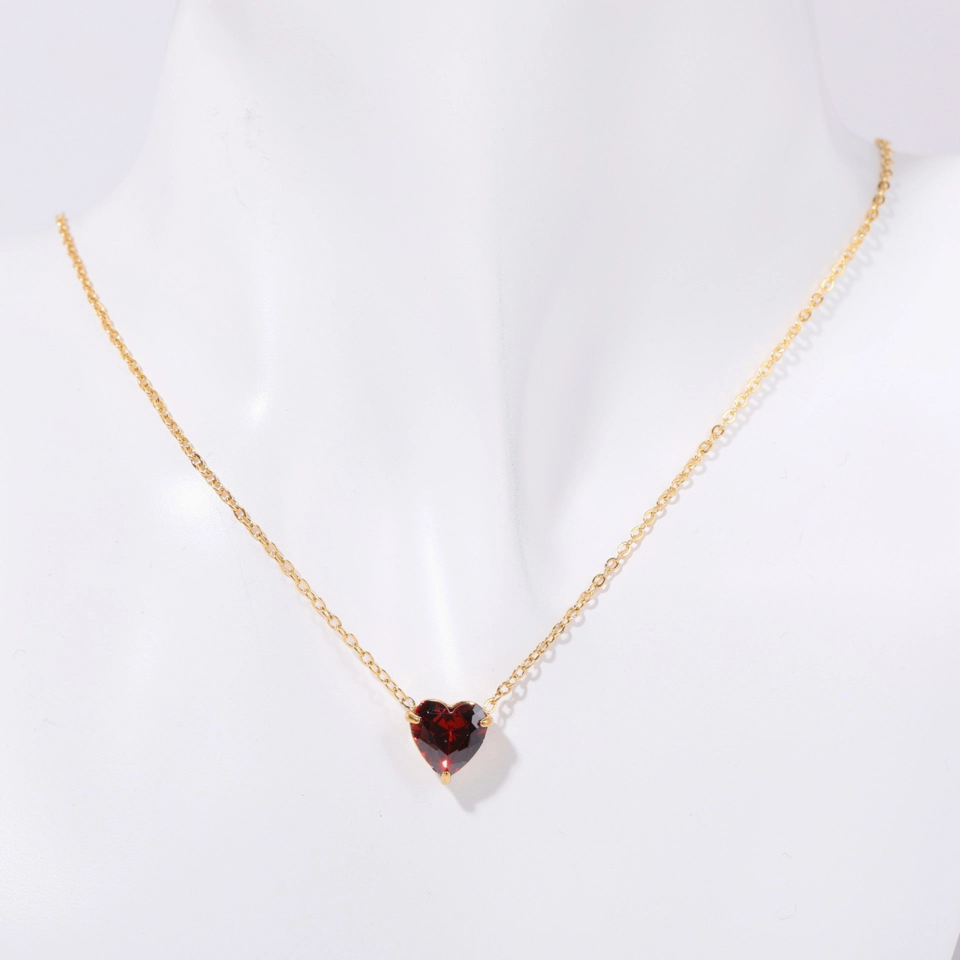 Wholesale Stainless Steel Twelve Birthday Stone Necklaces