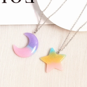 Wholesale Star Moon Alloy Necklaces