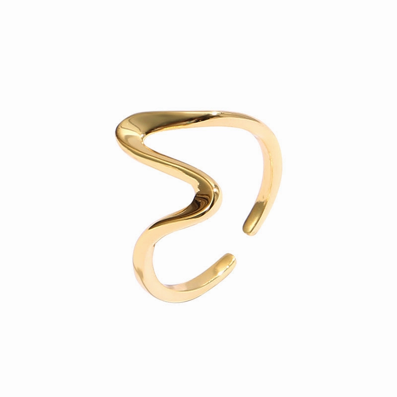 Wholesale Sterling Silver Adjustable Irregular Ecg Ring