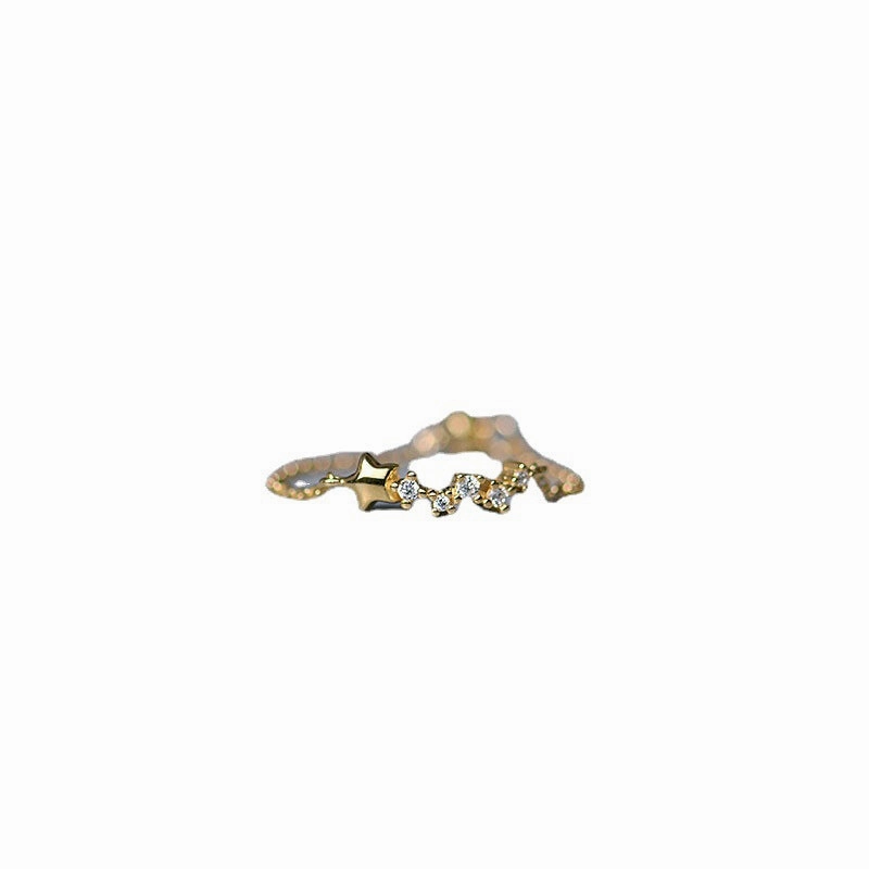 Wholesale Sterling Silver Gold Plated Star Ring
