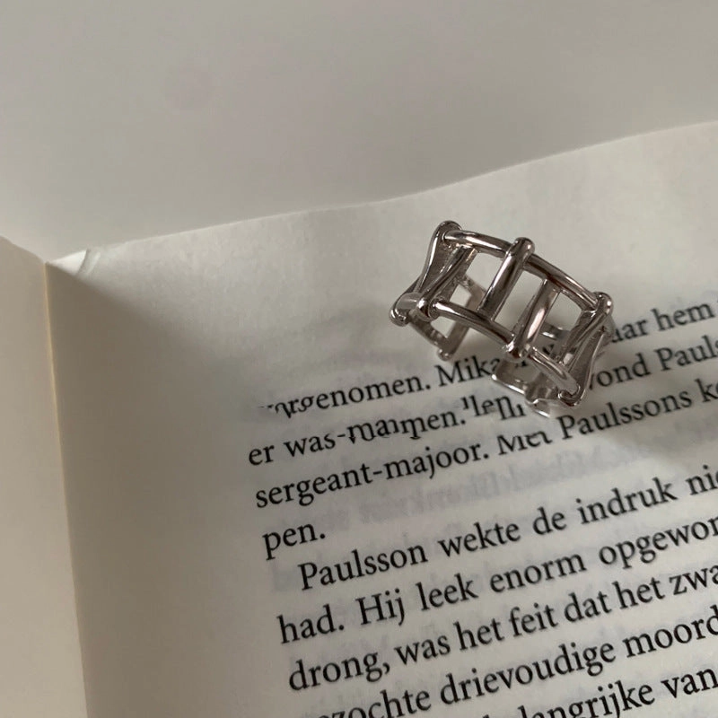 Wholesale Sterling Silver Openwork Braided Open Ring