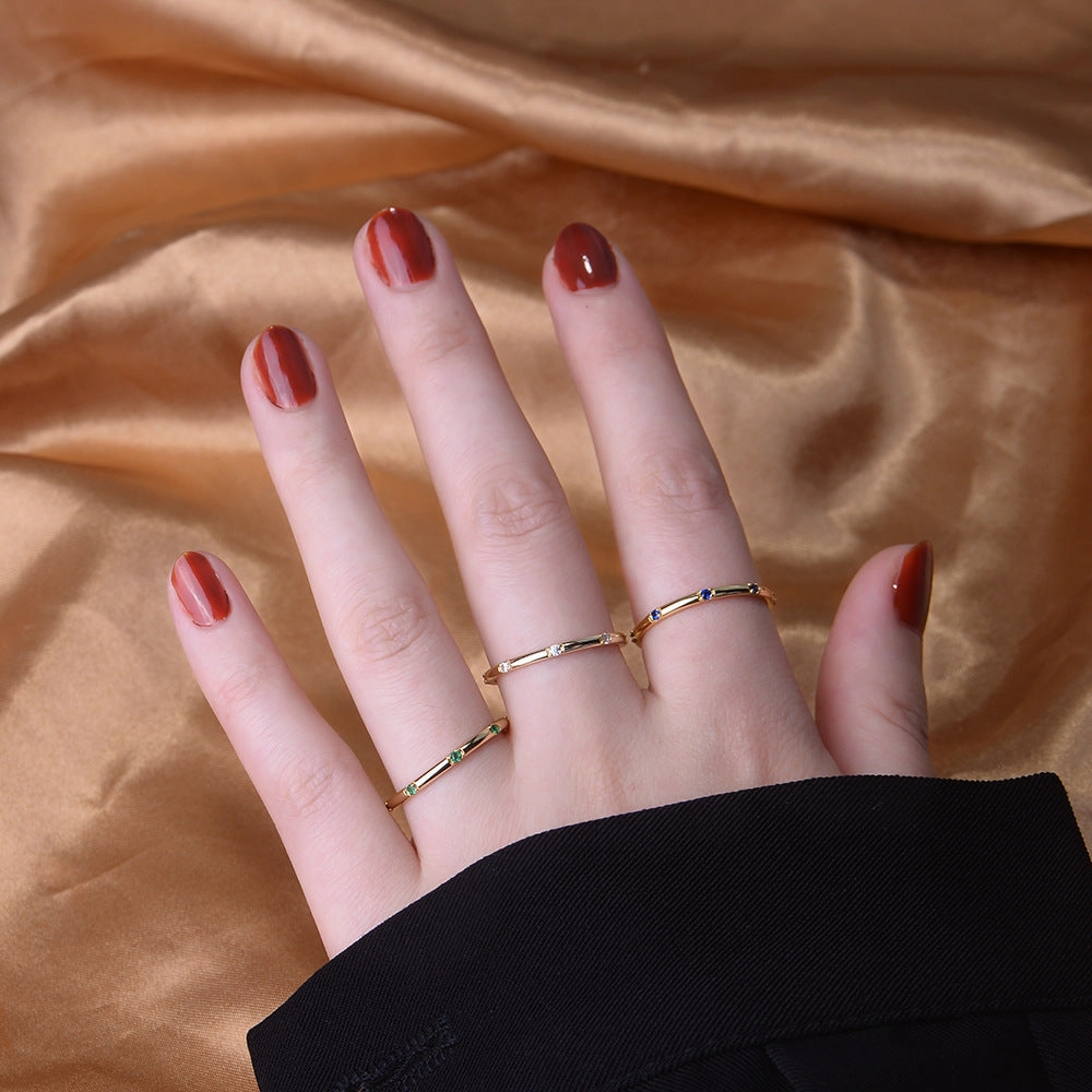 Wholesale Sterling Silver Zircon Rings