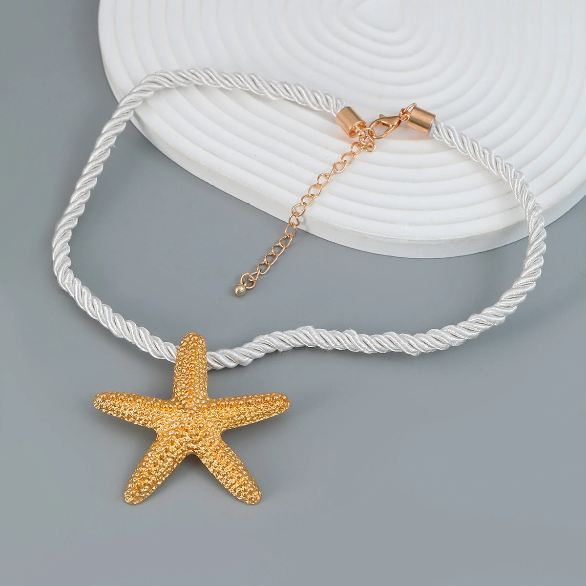 Wholesale Summer Starfish Alloy Necklaces