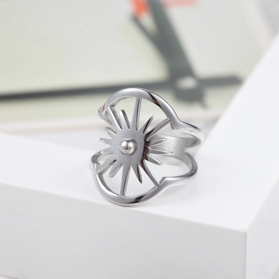 Wholesale Sun Evil Force Titanium Steel Ring