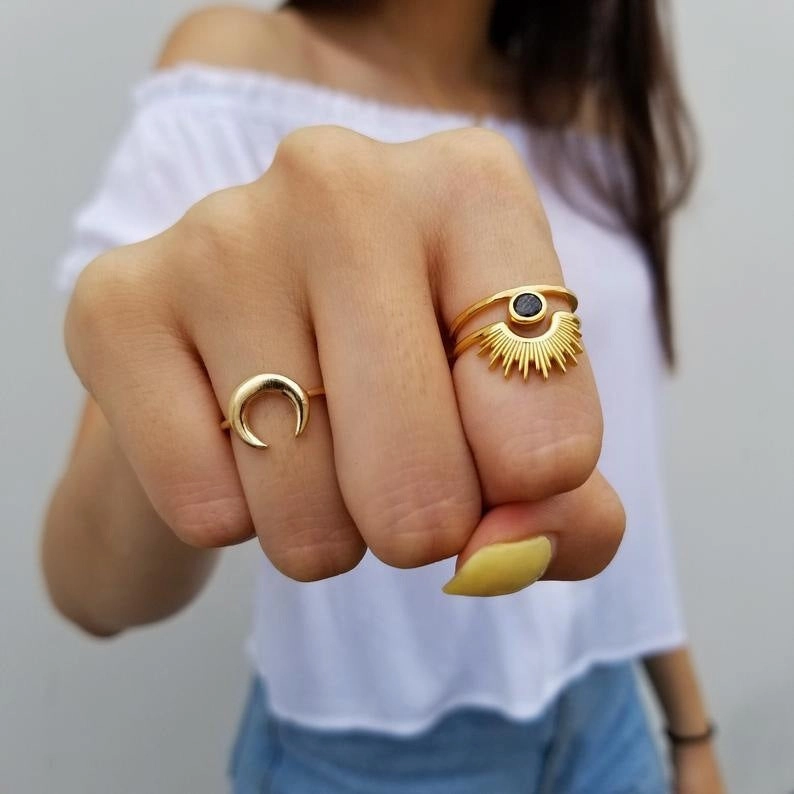 Wholesale Sunflower Titanium Steel Gold Plated Ring