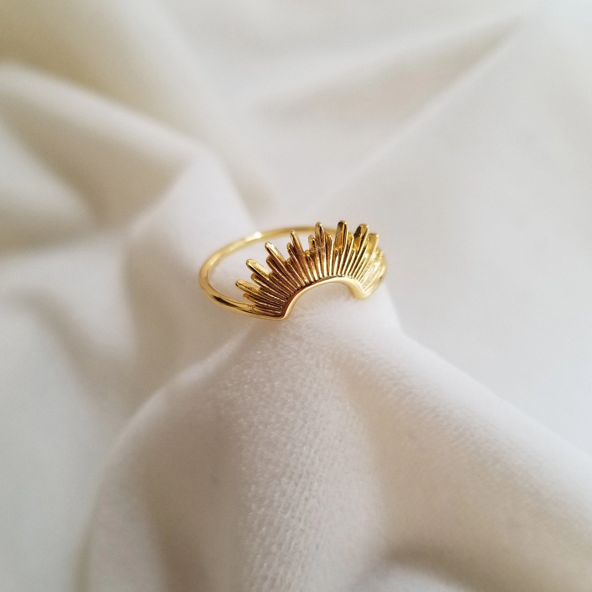 Wholesale Sunflower Titanium Steel Gold Plated Ring