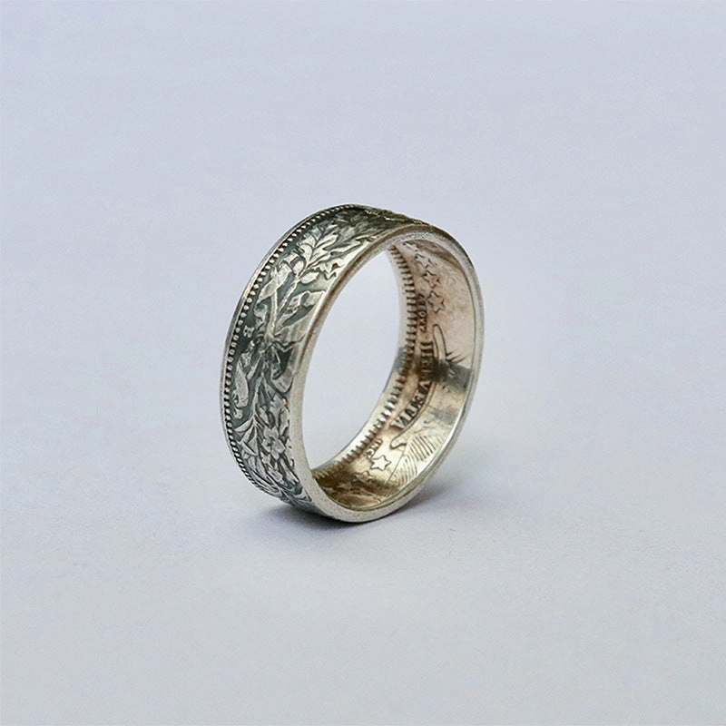 Wholesale Swiss Enamel Coin Reform Edelweiss Copper Rings