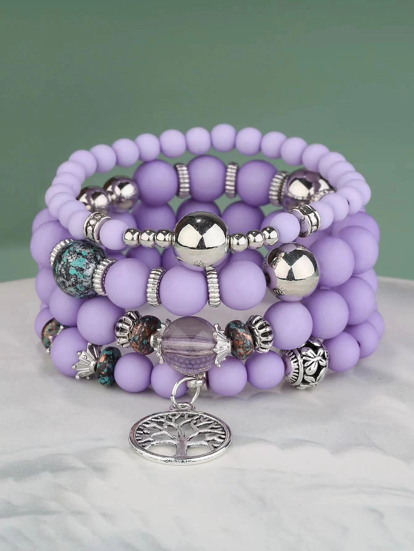 Wholesale Tassel Multilayer Glass Beading Bracelet