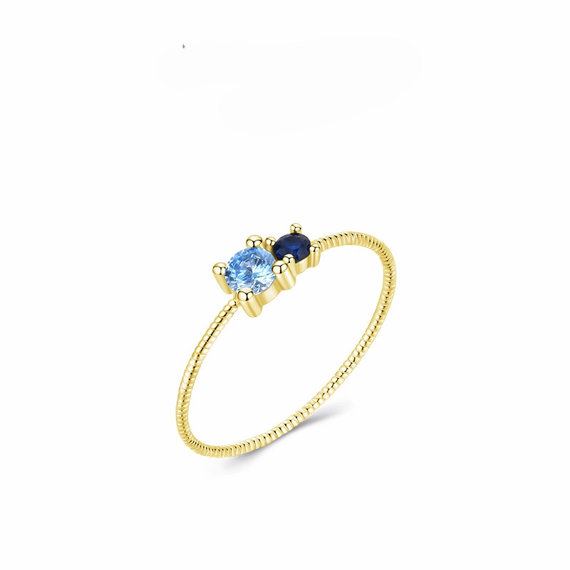Wholesale Thin Diamond Silver Ring