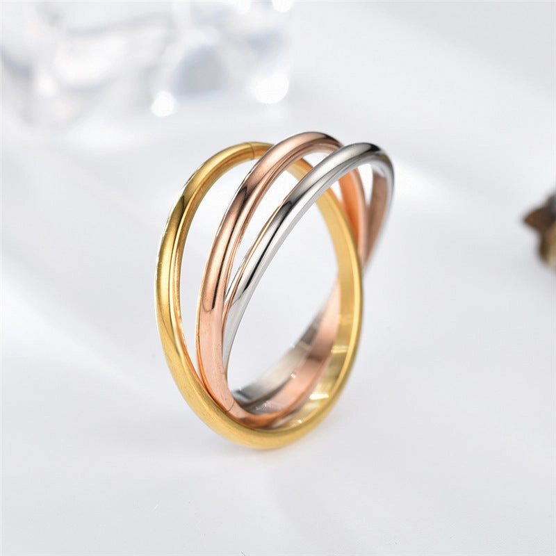 Wholesale Three Lives Three Worlds Couple Stainless Steel Rings