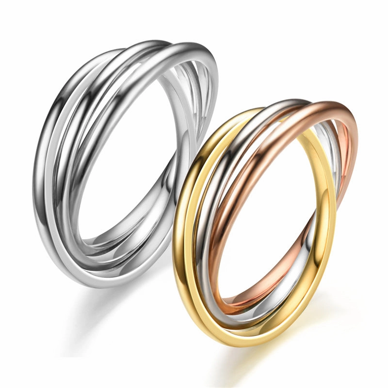 Wholesale Three Lives Three Worlds Couple Stainless Steel Rings
