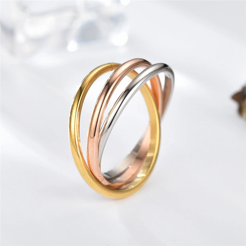 Wholesale Three Lives Three Worlds Couple Stainless Steel Rings